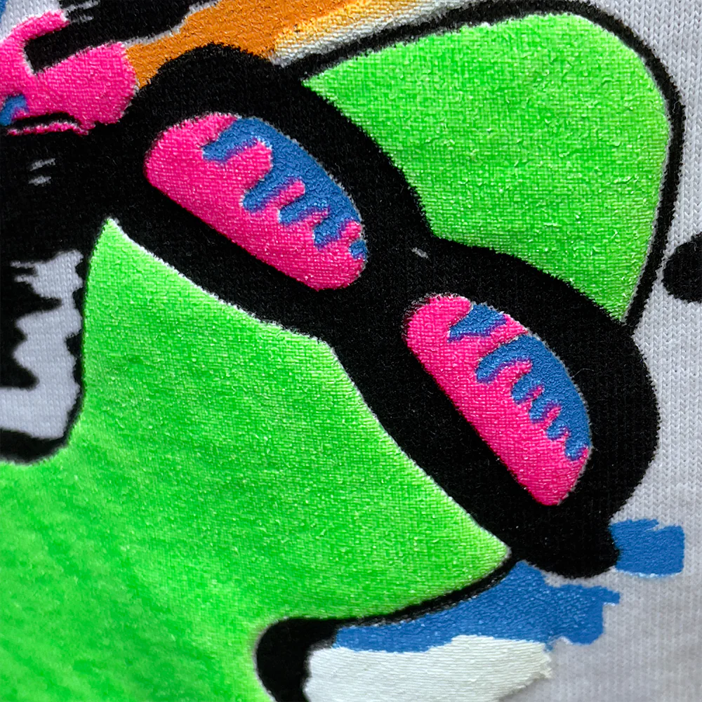 1989 Gecko Graffiti White LS Tee - Image 3