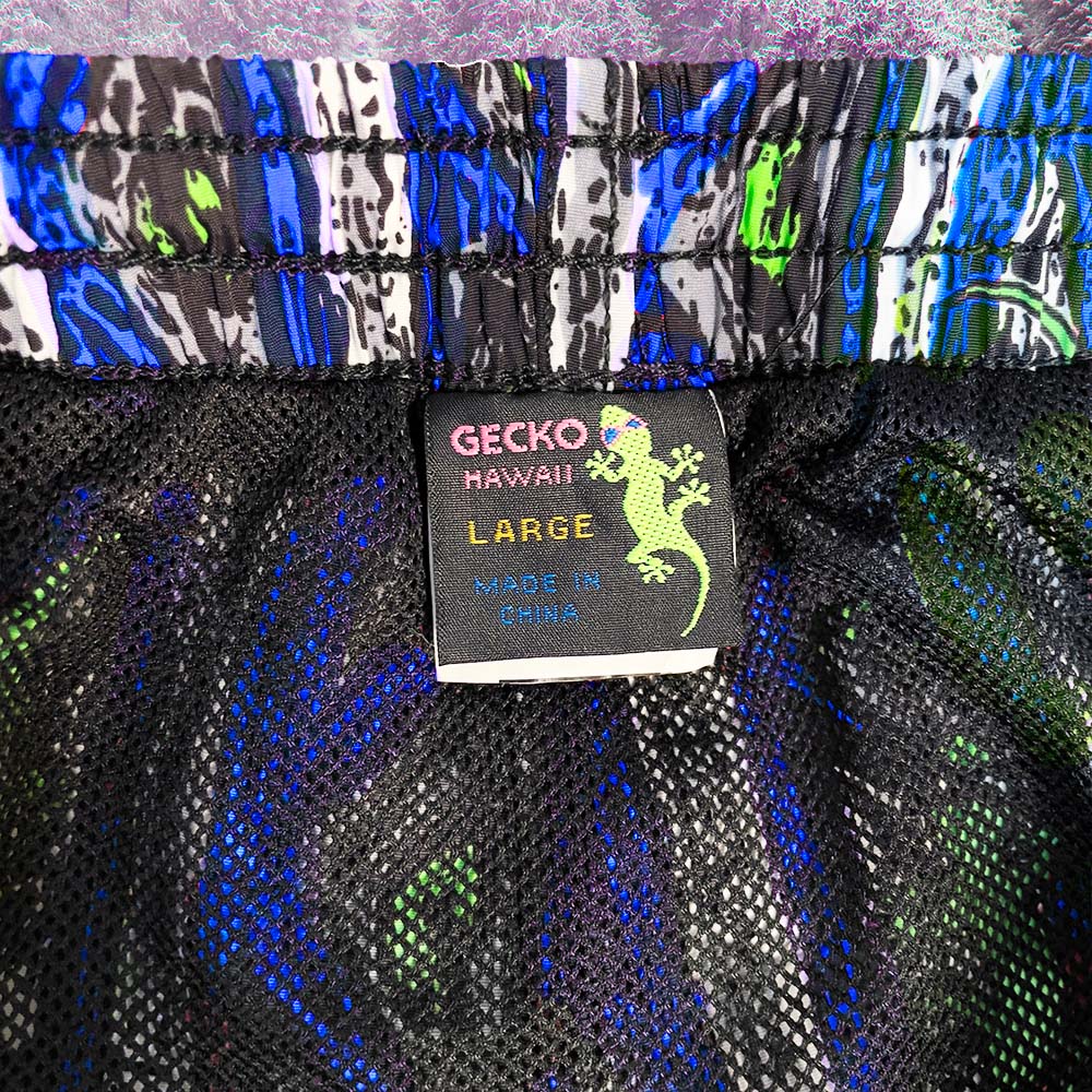 Iconic Gecko Blue Stripe Volleys - Image 3