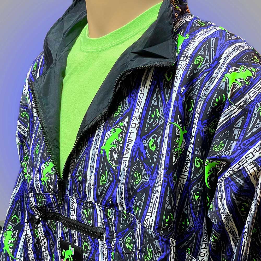 Gecko Blue Stripe Windbreaker - Image 7