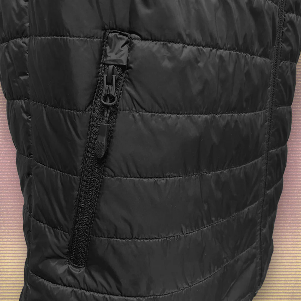 Gecko Clean Black Puffer Vest - Image 3