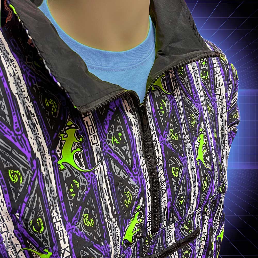 Gecko Purple Stripe Windbreaker - Image 3