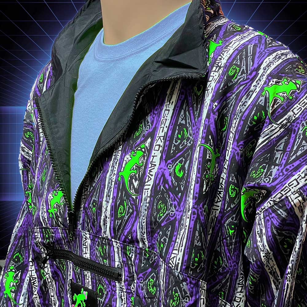 Gecko Purple Stripe Windbreaker - Image 7
