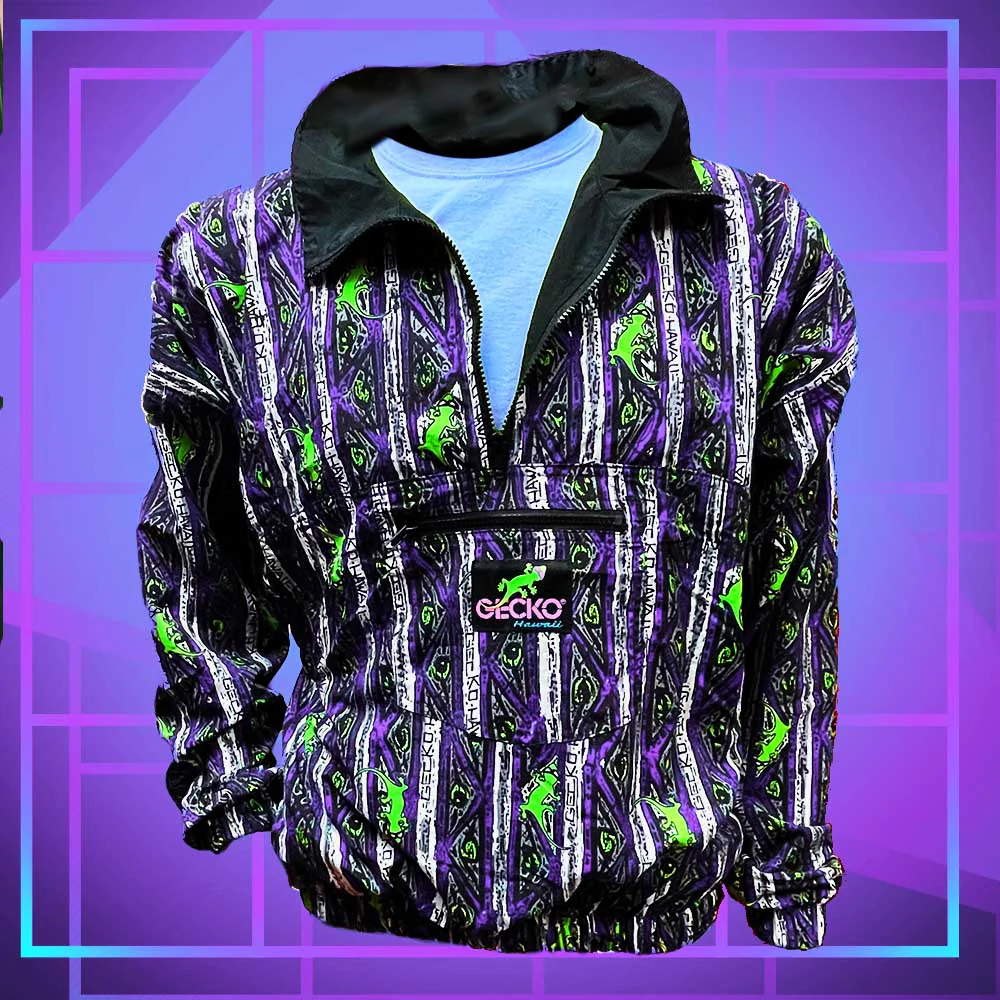 Gecko Purple Stripe Windbreaker - Image 8