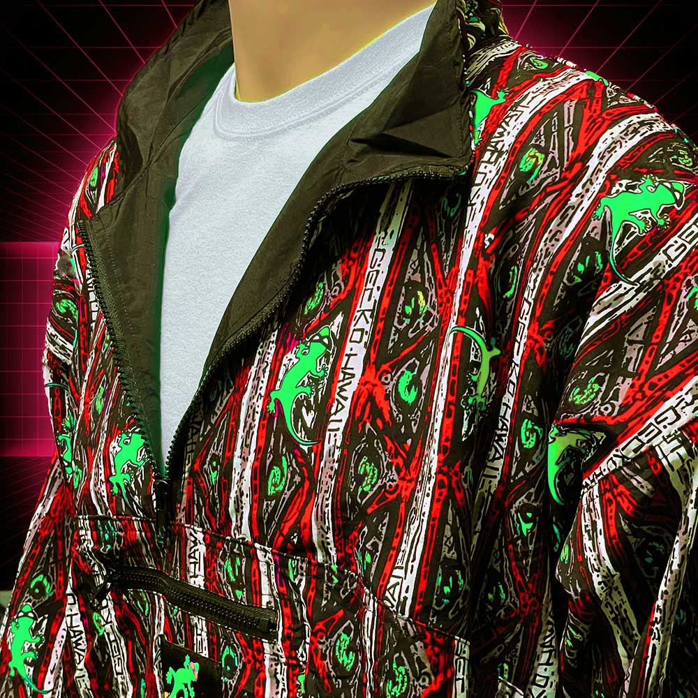 Gecko Red Stripe Windbreaker - Image 4