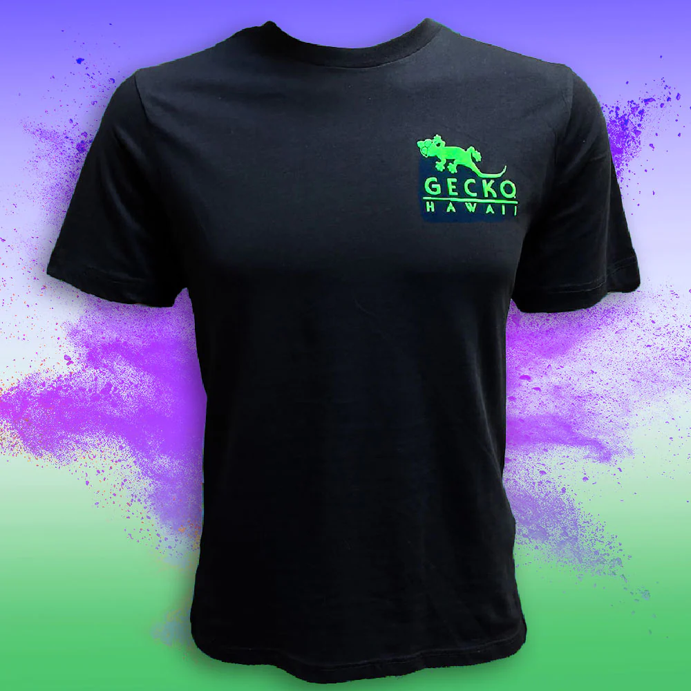 Gecko Surfari 1988 - Black Tee V3 (GITD) - Image 3