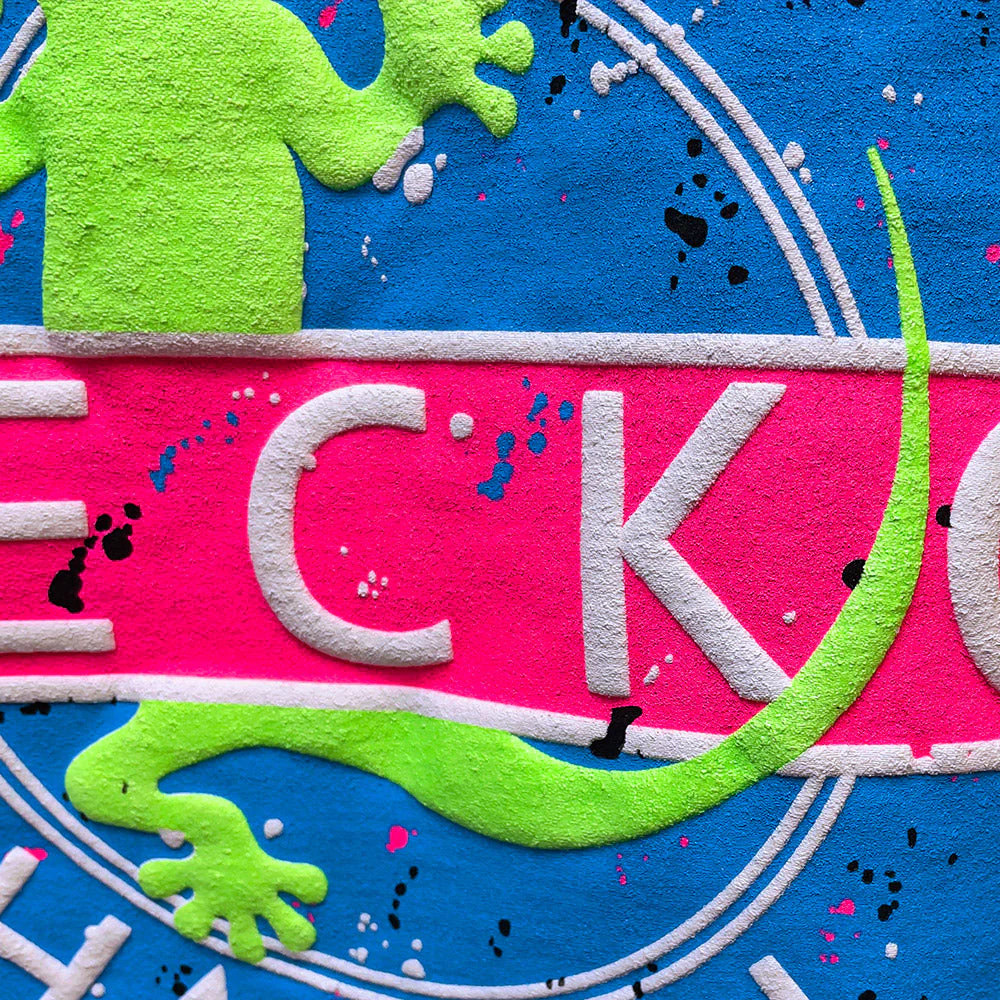 KIDS Gecko Vinyl HYPER Blue To White - Image 5