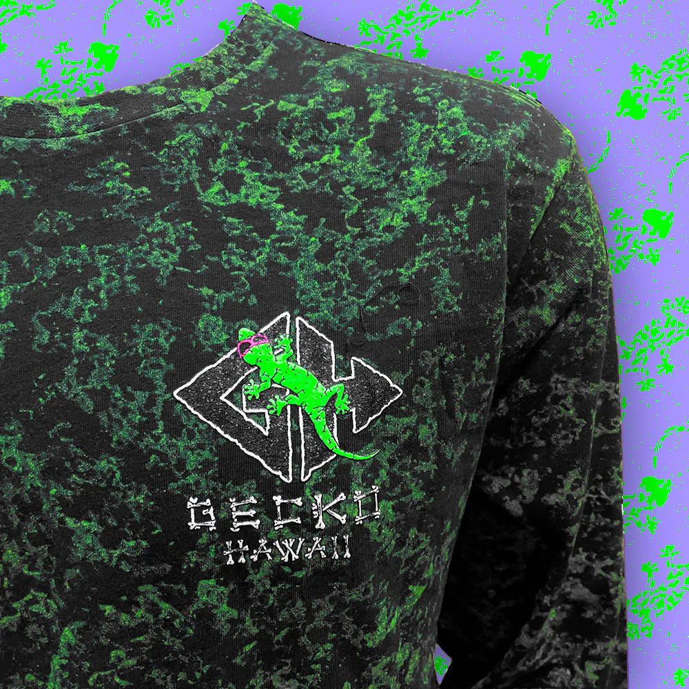 Lava Rock - 1988 GITD Sponge Paint Long Sleeve (Limited Edition) - Image 3
