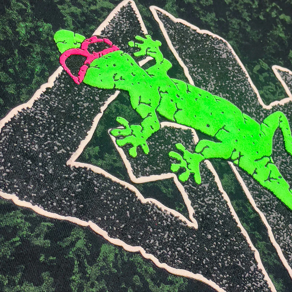 Lava Rock - 1988 GITD Sponge Paint Long Sleeve (Limited Edition) - Image 4