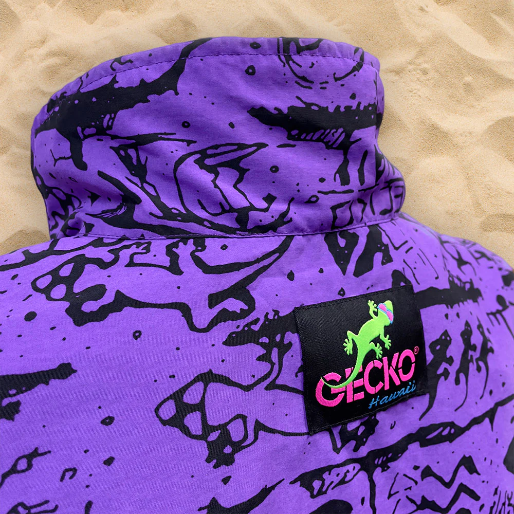 Purple/Pink Gecko Wall "V Full Zip" Windbreaker! - Image 5