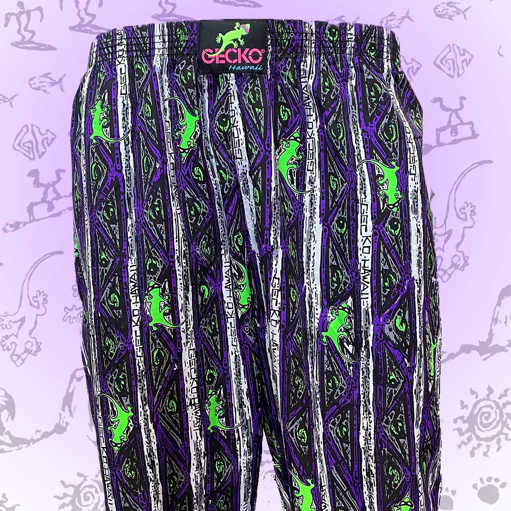 Purple Stripe Gecko Beach Pants - Image 4