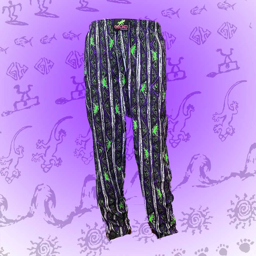 Purple Stripe Gecko Beach Pants - Image 6