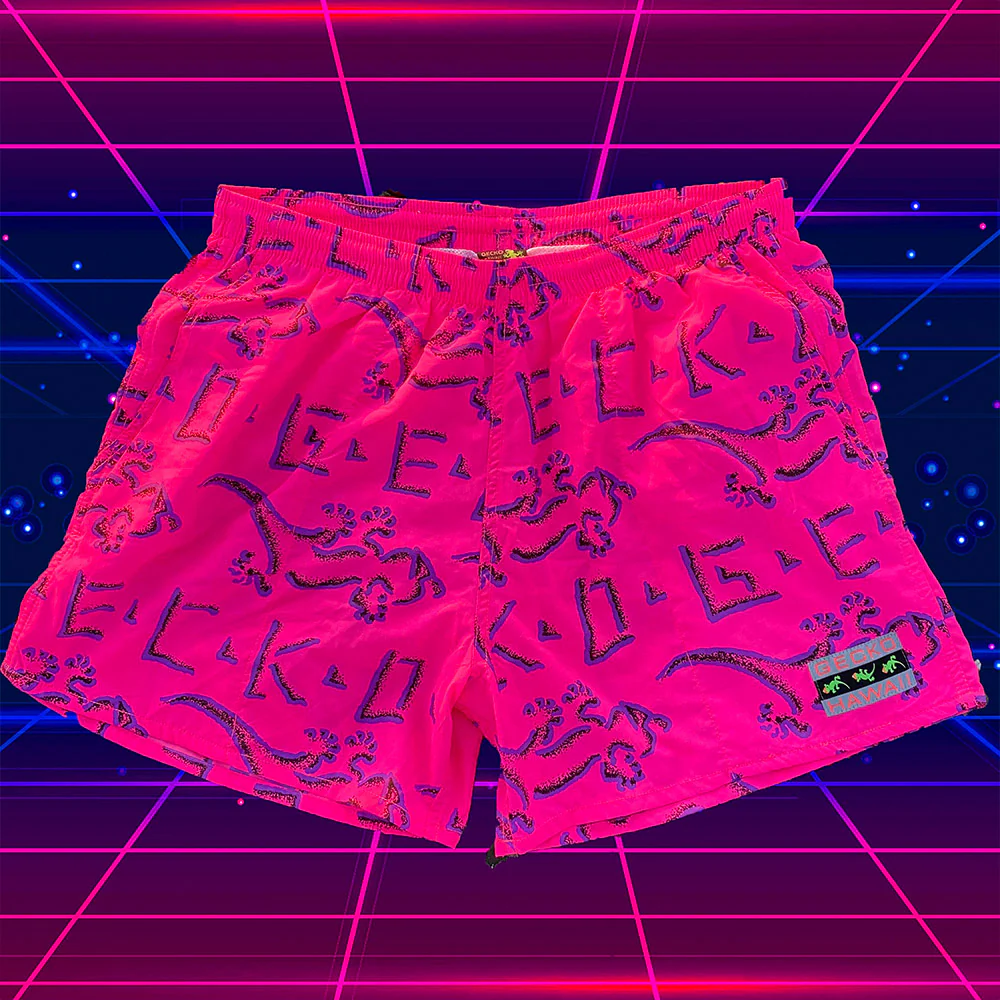 Rad Hot Pink Petro Volley Shorts - Image 3